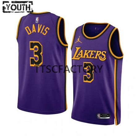 Kinder NBA Los Angeles Lakers Trikot Anthony Davis 3 Jordan 2022-23 Statement Edition Lila Swingman